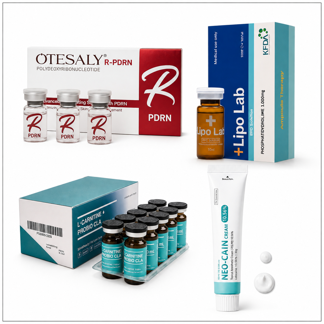 Meso serum and booster products by Aura Aesthetics Care