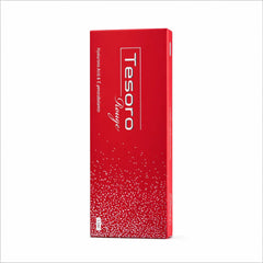 Tesoro Rouge Lip Filler syringe and packaging for lip enhancement

