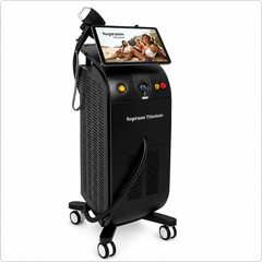 Soprano Titanium Diode Laser handpiece and device detail – Aura Aesthetics Care`